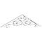 Ekena Millwork Pitch Hurley Architectural Grade PVC Gable Pediment, 36"W x 7 1/2"H x 1"P (5/12) GPP036X008X100HUR - alternate 1